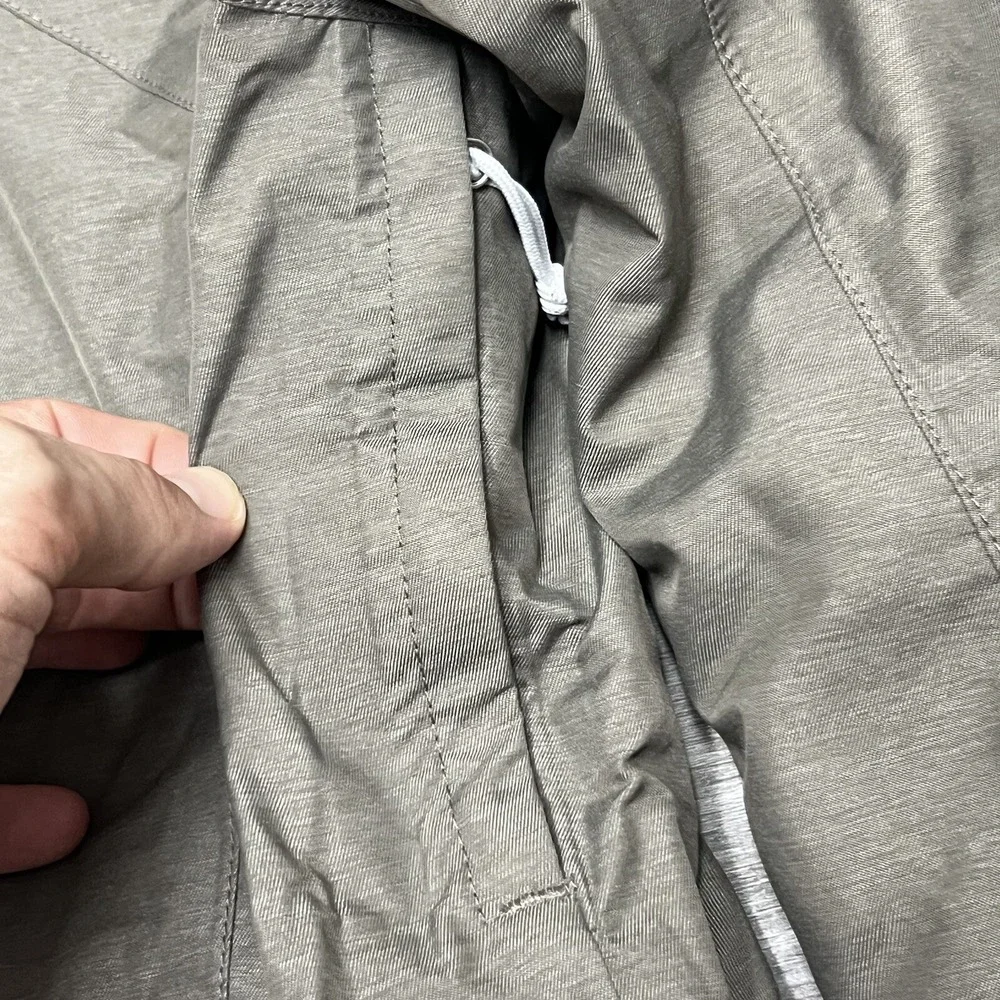 The North Face HyVent‎ Hooded Parka Jacket Womens Small Olive Green Brown 3 in 1